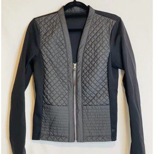 Lululemon Jacket Black Quilted Zip